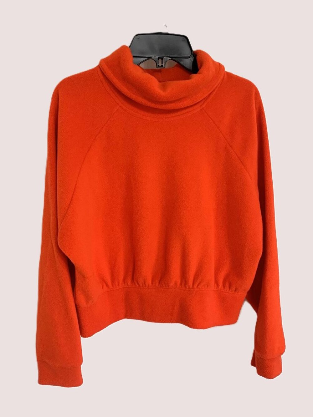 Like New Old Navy Girls Fleece Sweater Long Sleeve Turtleneck Cropped Size 14/16